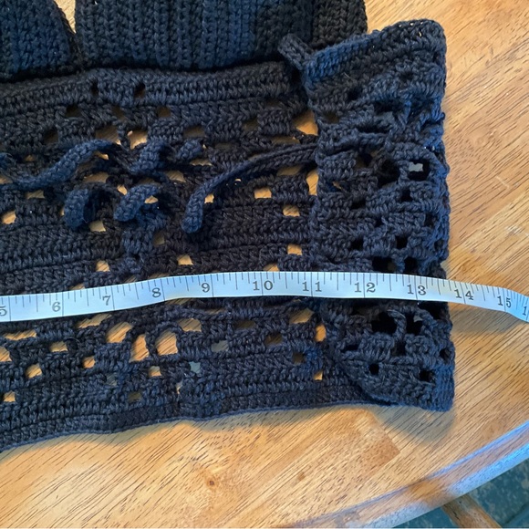 For @floridagurl337 Hand Crafted Halter Crochet Off the Shoulder Crop Top Boho - Picture 7 of 8